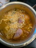 「とろけるチーズのコクと旨辛スープが広がる스팸치즈라면（スパムチーズラーメン）」
