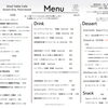 10/16〜カフェメニュー