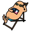 当時、自宅前で日焼けがんばりました(笑)
