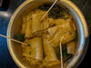 「だしの効いたスープと韓国おでんの食感を味わう期間限定の오뎅 라면（オデンラーメン）」