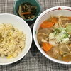 本日のAランチは　おぶっこ風うどんとさつまいもの炊き込みご飯