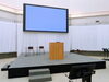 シンポジウムの会場設営「本日(10/22)の仕事現場」