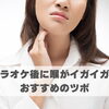 カラオケ後に喉がイガイガ…おすすめのツボ【豊明市前後駅からすぐの鍼灸院】