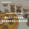選んだハーブでわかる！今のあなたの心と体のSOS【宮崎市 よもぎ蒸し ひなたまちのサロンlihi】