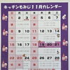 11月の営業カレンダーです。【南郷18丁目駅近辺でランチもディナーも美味しい洋食屋】