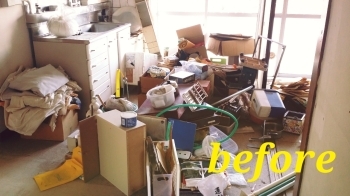 ゴミでいっぱいの汚い部屋は、心身共に悪影響を及ぼします「サンアール」