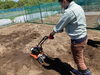 耕運機も使いながら、土を耕していきます。「だけボラ農園、スタートしました！！」