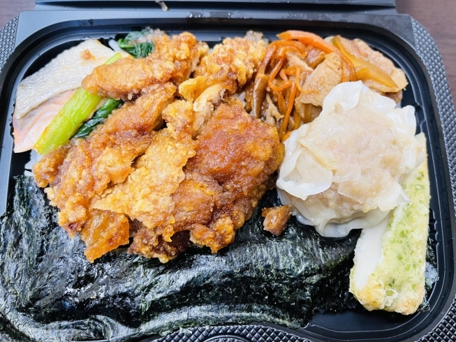 おかずも沢山、中華海苔弁当！「ほぁんほぁん嵯峨嵐山店のお弁当到着です！【#西京区 #お弁当　」