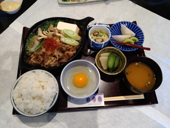 すきやき定食　税込1518円「❲和食、定食❳新メニュー“すきやき定食”」