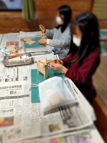 「[刈谷市絵画教室奈つりん]「工作寄木細工で鉛筆立て」」