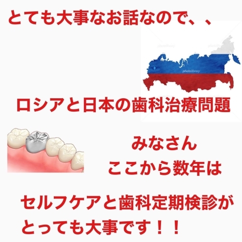 「ロシアと日本の歯科保険診療のお話」