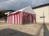 東広島市西条町寺家　西条駅北口の地鎮祭です。「東広島市西条町寺家 西条駅北口の地域で地鎮祭の設営を行いました！レンタルほり」