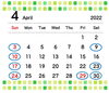 4月の定休日「4月の定休日」