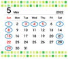 5月の定休日「5月の定休日」
