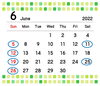 6月の定休日「6月の定休日」