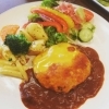 人気のハンバーグセット
本日はチーズのトッピングサービス！
//六浦駅近く パスタとピッツァの美味しいお店//