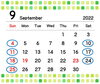 9月の定休日「9月の定休日」