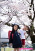仲良しのお友達と一緒に桜ロケ♪　「桜ロケーション撮影は前写しがおススメです(^^♪」