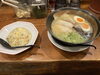 東昇軒さんの豚骨ラーメンです「暖かくなってきましたね」