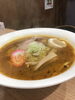 塩ベーススパイシーカレー麺です「本日、本店で、ミーティングの為」
