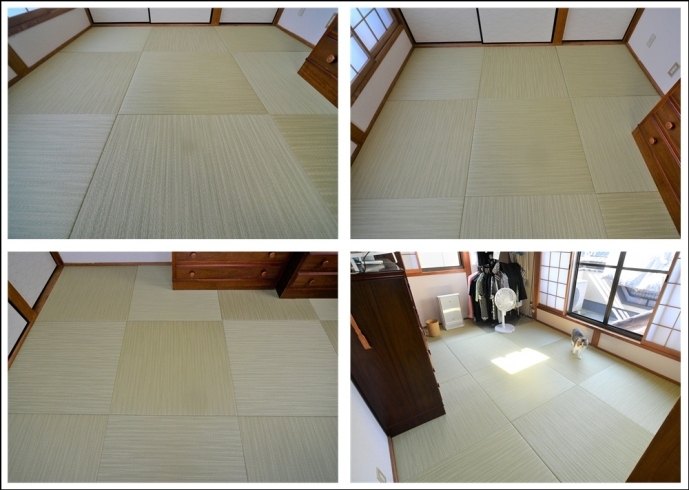 「#京都八幡市リフォームは和紙畳リフォームでした。」