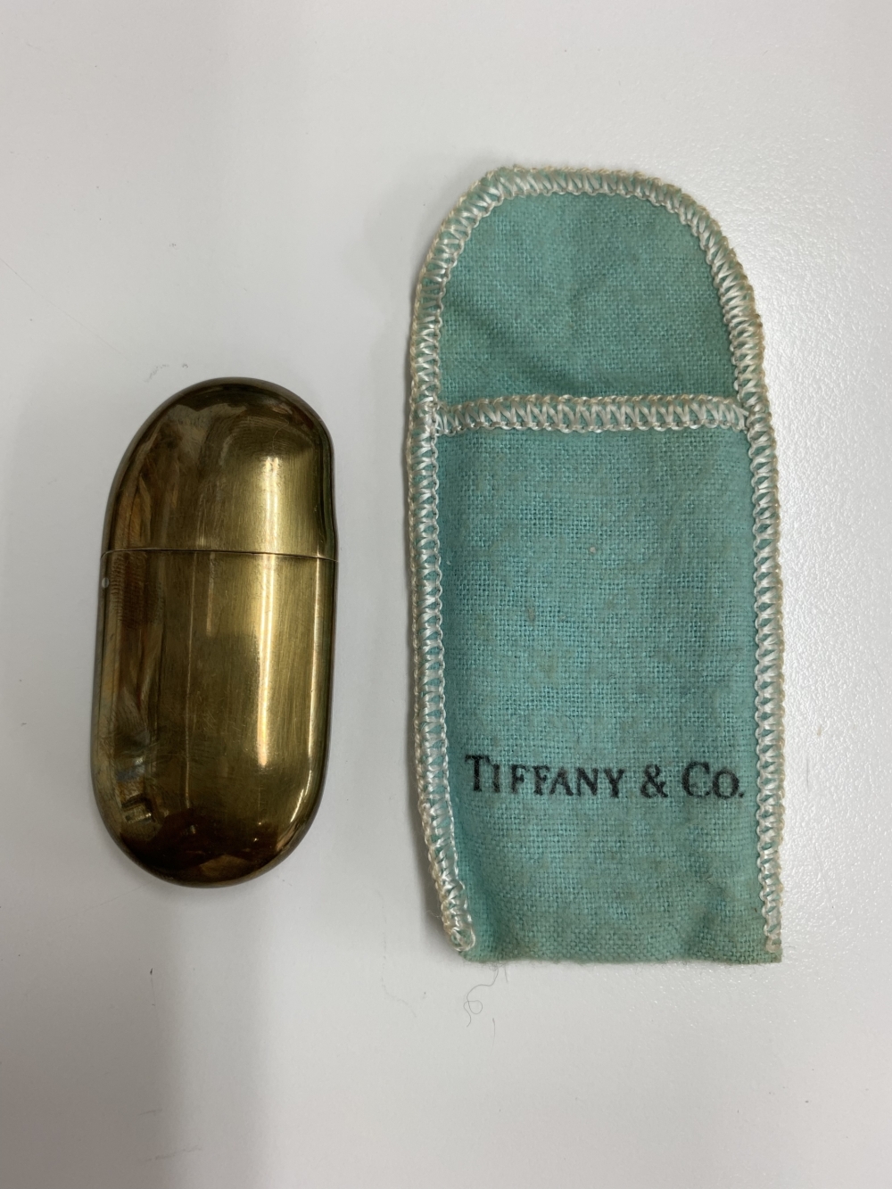 高価買取中！『Tiffany&Co．ティファニー ビーン型オイルライター 真鍮
