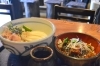 日替りランチセット
ぶっかけうどん＋角煮丼　800円「本手打ちうどん・そば 釜信」
