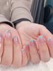 「ガラスフレンチネイル　【札幌市南区川沿ネイルサロン nail salon  Rubino】」