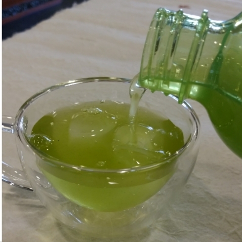 フィルターインボトルで作る水出し緑茶「フィルターインボトルで水出し緑茶作りました！」