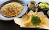 「天ざる蕎麦(梅なめ茸ご飯付き)1000円」