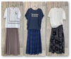 「Tシャツ＆スカート コーデ」