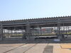 車庫「新社屋建設中　　苫小牧柳町」