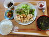 焦がしバター醤油が美味しい☆とりむねのムニエル☆「週替りランチ☆とりむねムニエルの焦がしバター醤油ソース☆です！」