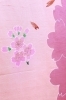 華 振袖 山本寛斎 萩 蝶々 金駒刺繍 黄土色 振袖 ワインレッド 唐草 幾何学 山本寛斎 刺繍