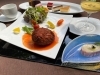 「Aランチ　スコッチエッグ　トマトソースです。」