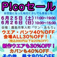 【セール情報】６月２５日２６日サンあもり集合！