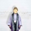 パープルグラデーション紋付➕オプションファー➕着付け無料サービス