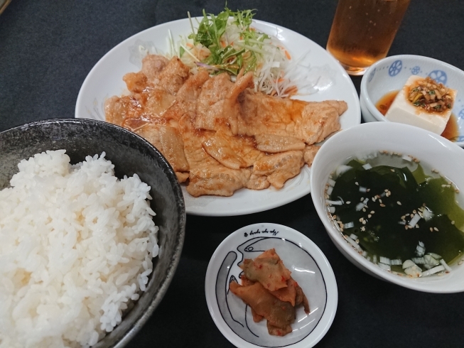 生姜焼き定食「定食です。」