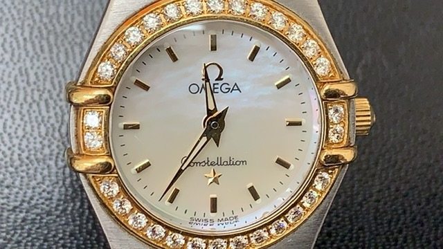 オメガ　コンステレーション　高価買取「オメガ　OMEGA　コンステレーション　クオーツ腕時計　高価買取りさせて頂きました。　安心の現金買取　腕時計、貴金属「買取りと査定」は「チケット大黒屋」金町北口店」