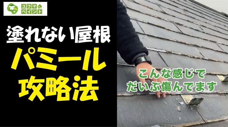 YouTubeで塗装に関する情報発信を行っています「【パミール屋根に塗装してはいけません！】～外壁塗装専門店のユウマペイント船橋店～」