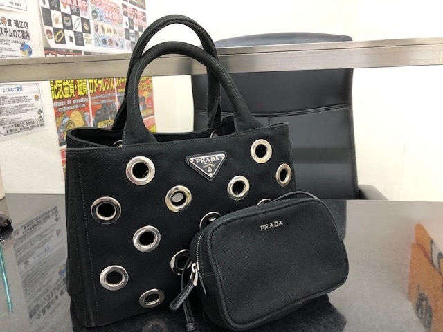 大黒屋 瑞江店 プラダ PRADA カナパPM ハンドバッグ をお買取させて