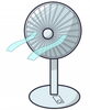 扇風機「扇風機　って夏場の必須アイテムですね。　でも、その保管場所にお困りではないですか？　【松山市の室内型トランクルーム、収納プラス萱町店。屋外コンテナ・レンタルボックス・貸し倉庫をお探しの方にもオススメ！】」