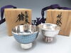 「【新潟市/三条市/買取本舗ふくろう】　新潟市東区　新潟市西区　松栄堂　純銀製　猪口　盃　銀杯　酒器　銀器　銀製品　銀瓶　金杯　工芸品　骨董品　古道具　整理品」
