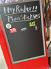 「Hey!! Rider!! Place a sticker!!」