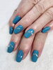 「夏ブルーネイル【札幌市南区川沿 ネイルサロン nailsalon  Rubino】」
