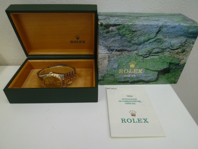 ROLEX 16233 デイトジャスト「ROLEX デイトジャストをお買取り　買取専門 金のクマ 沼津店」