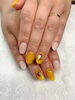 「爽やかパパイヤ夏ネイル【札幌市南区川沿　ネイルサロン　nail salon Rubino】」