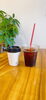 エスプレッソレギュラーのホットとアイスです。「カフェメニューのテイクアウトを始めました！」