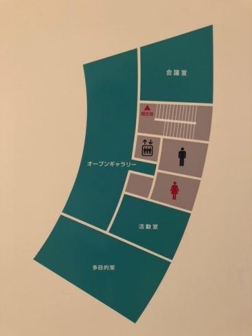 2階 見取図「天王崎交流センターコテラスより、貸施設利用のご紹介♫」