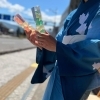 「琥珀糖 ラムネ・ロゼをご用意いたしました。」